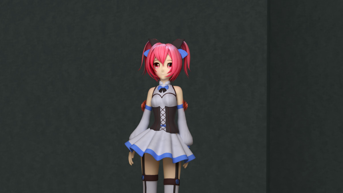 3D Cute Anime Girl