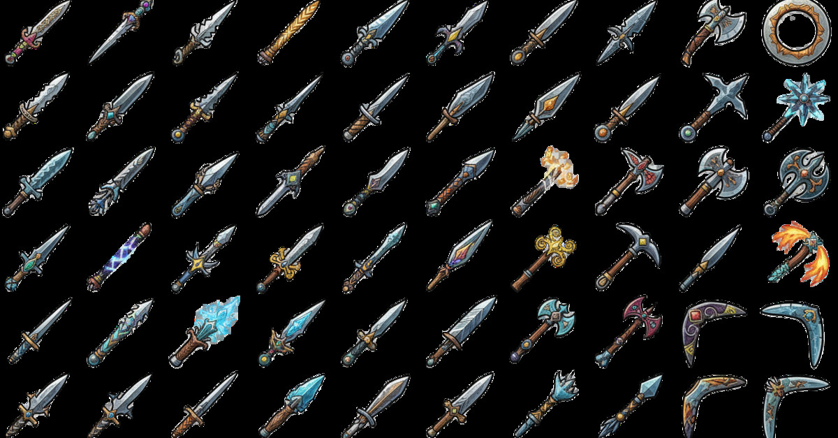 2D Fantasy RPG Weapon Icon Pack - 1000+ Items