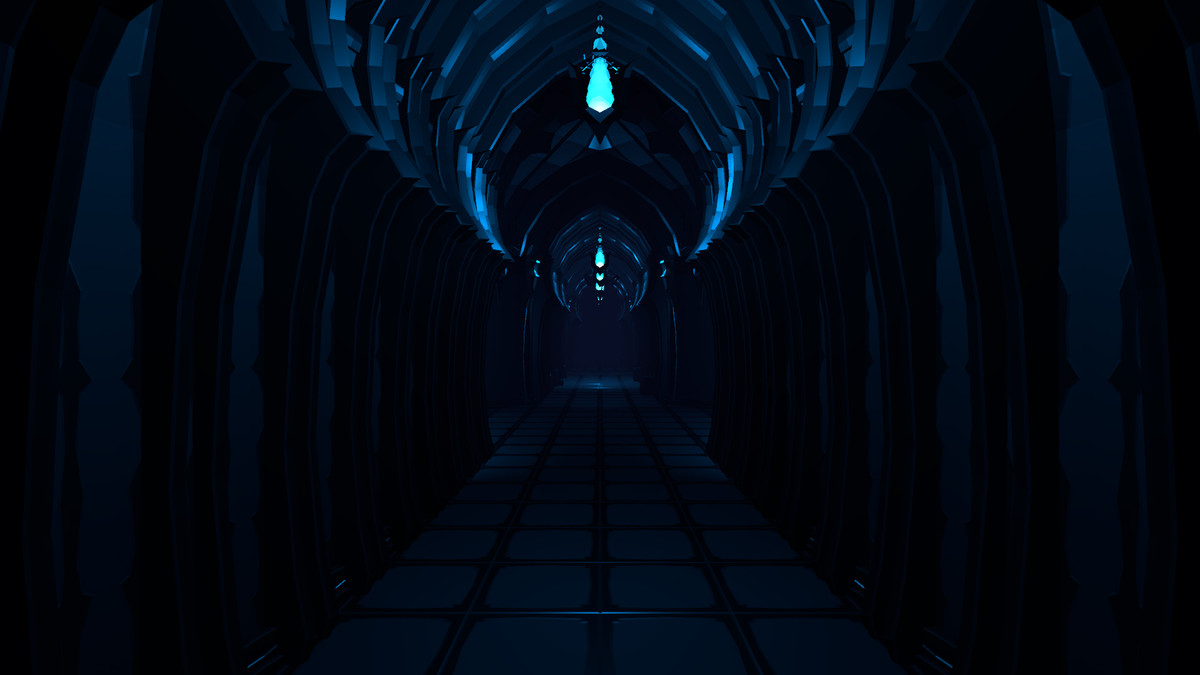 Low Poly Style Obsidian Citadel