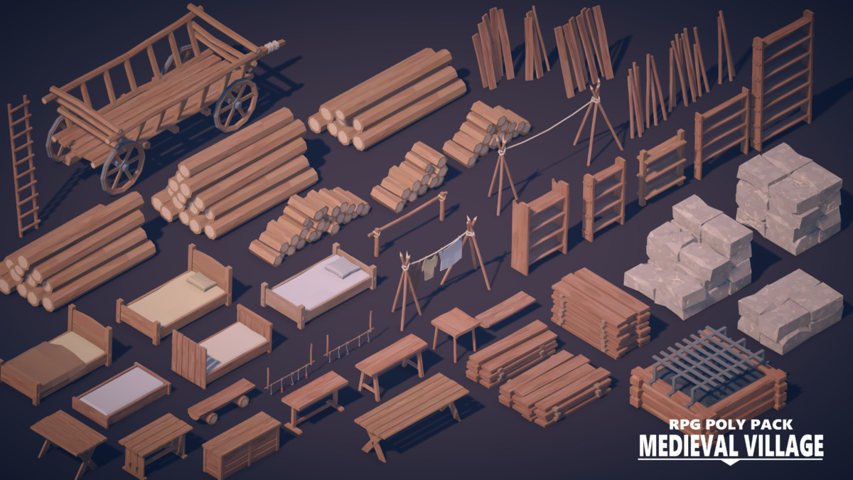 RPG Poly Pack - Medieval Village