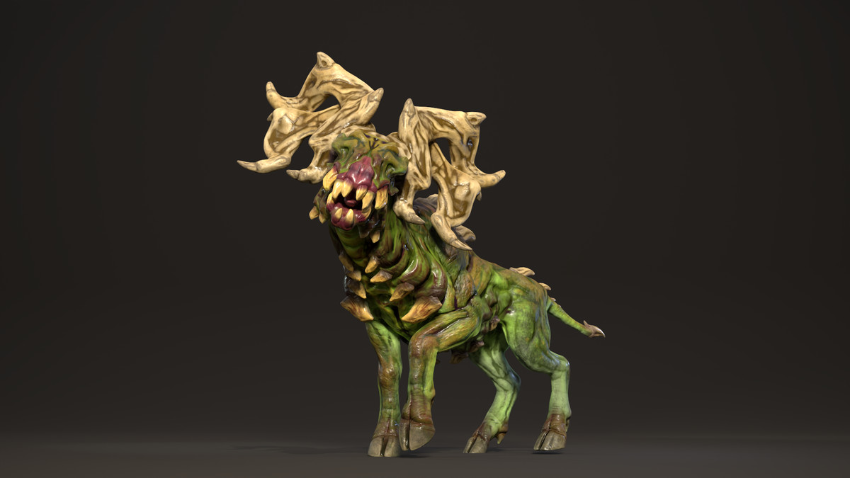 Bonehorn deer