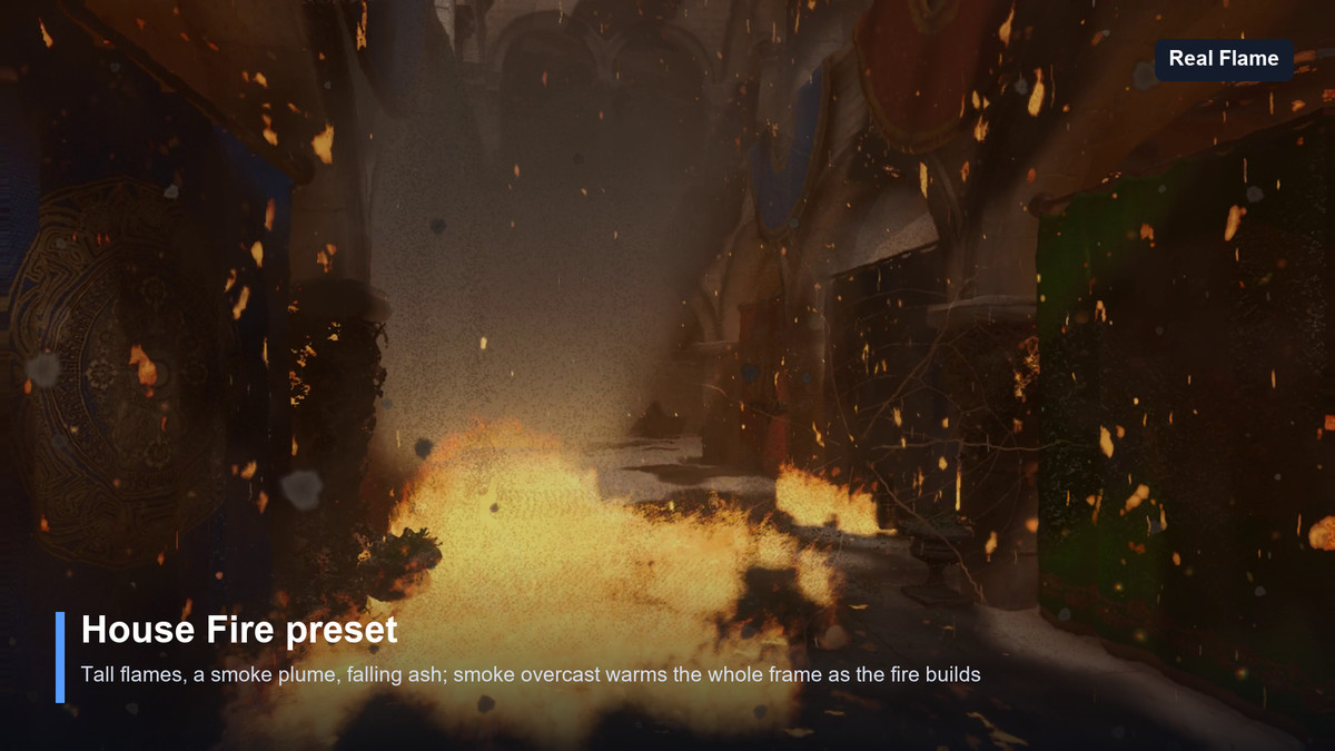 Real Flame — Screen-Space Fire, Heat Haze, Embers, Smoke & Scorched Surfaces