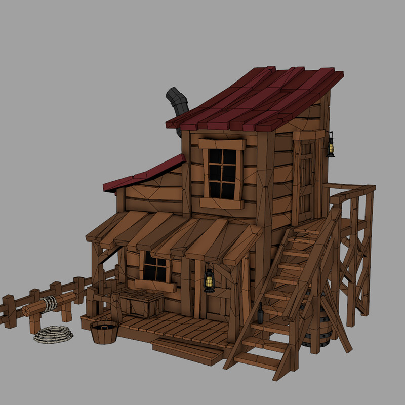 12 Wild West Buildings Pack
