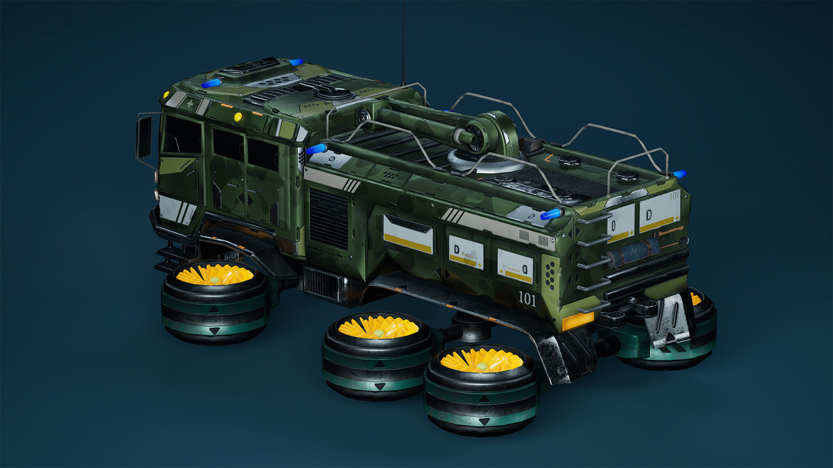 Sci-Fi Transport - Fireman truck