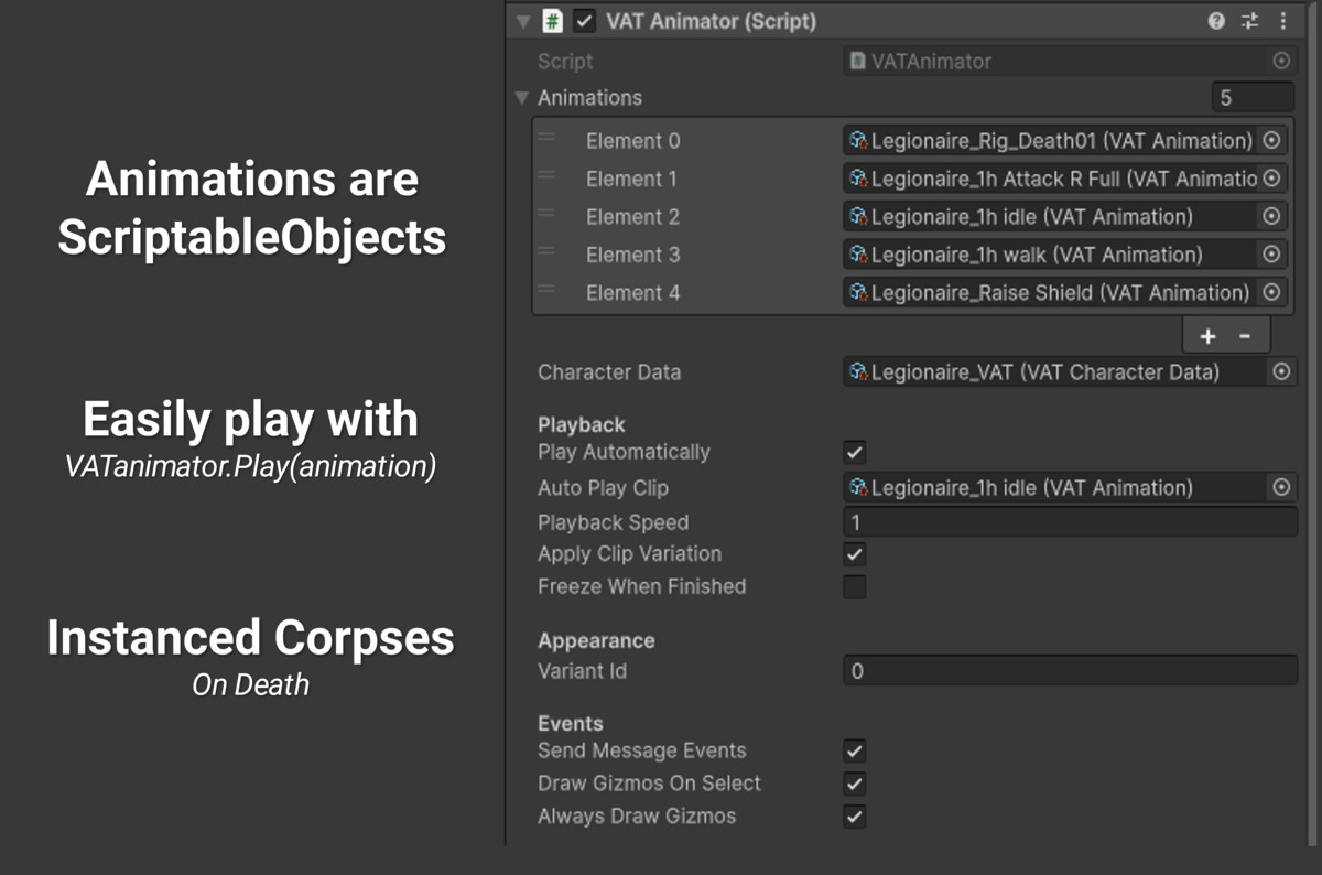 GPU Animation Instancer - Crowds | Attachments