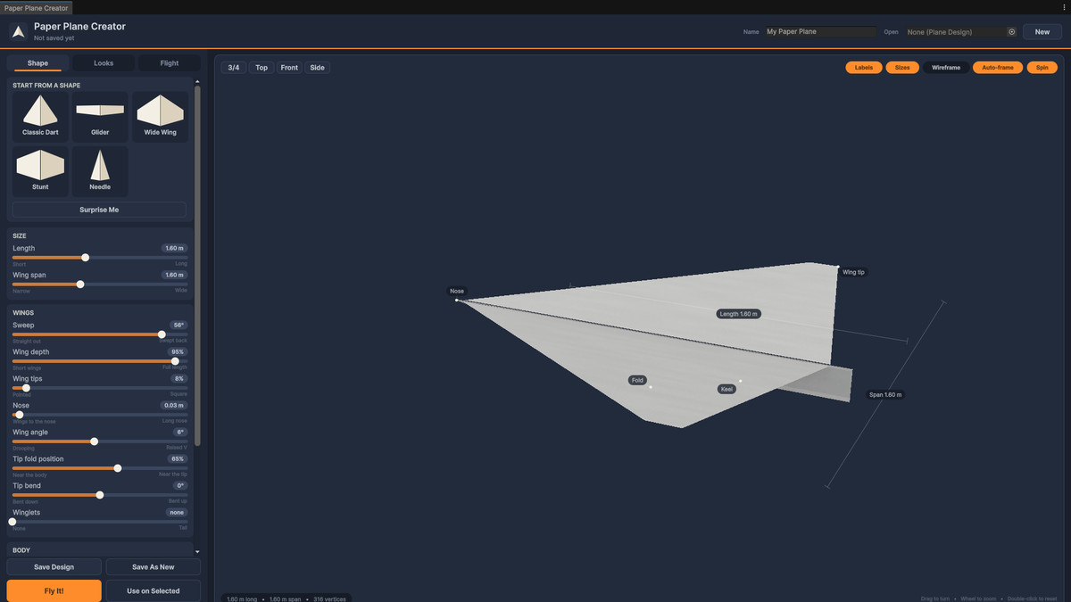 Fold & Fly: Paper Plane Controller With Creator