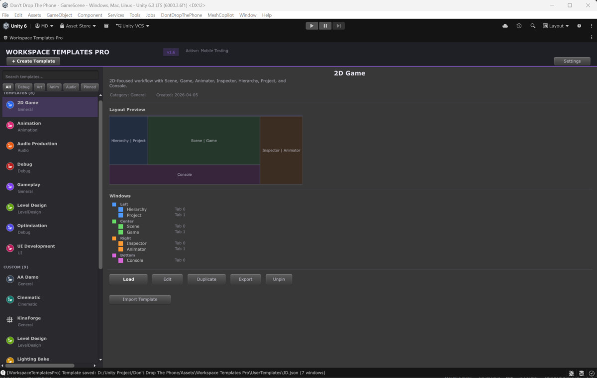 Workspace Templates Pro
