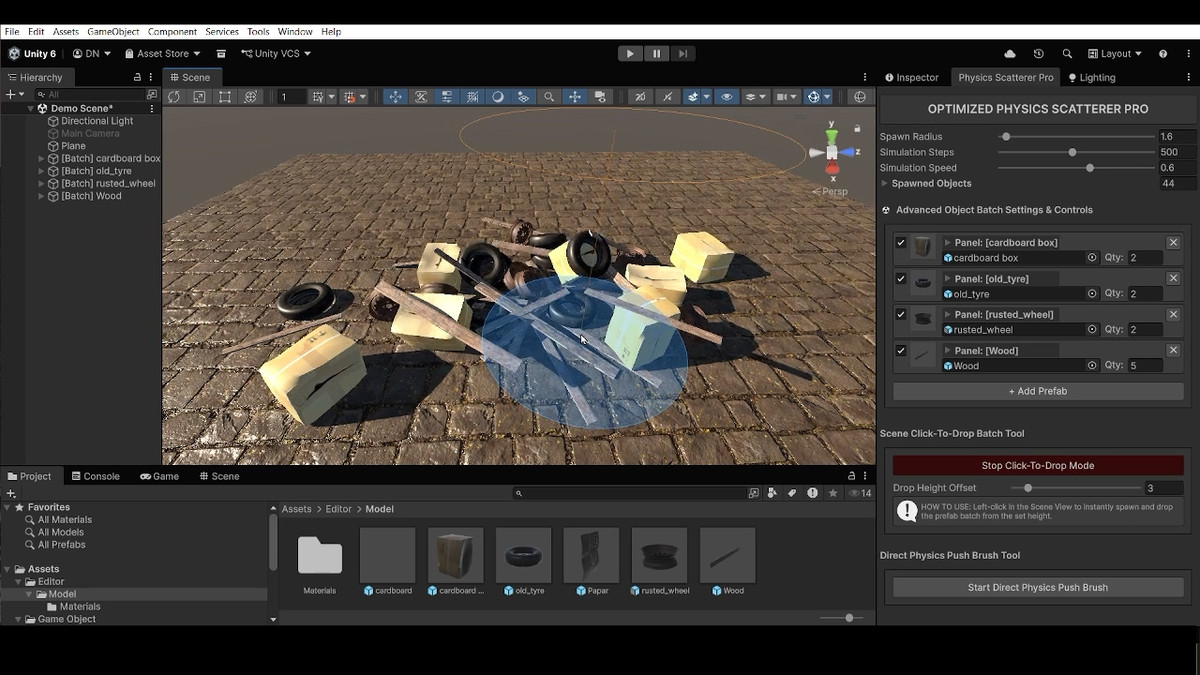 Optimized Physics Scatterer Pro