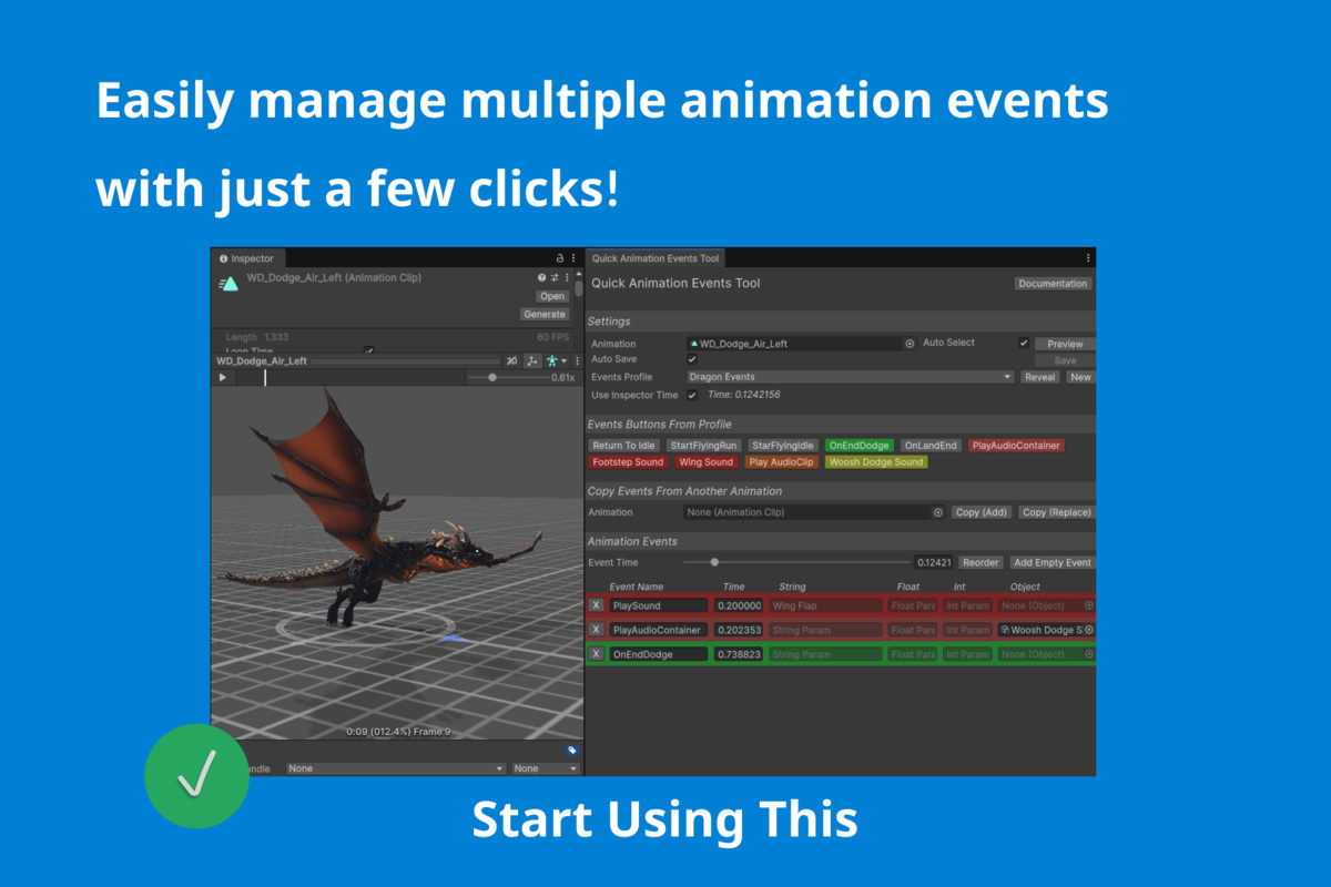 Quick Animation Events - Manage Animation Events Easily