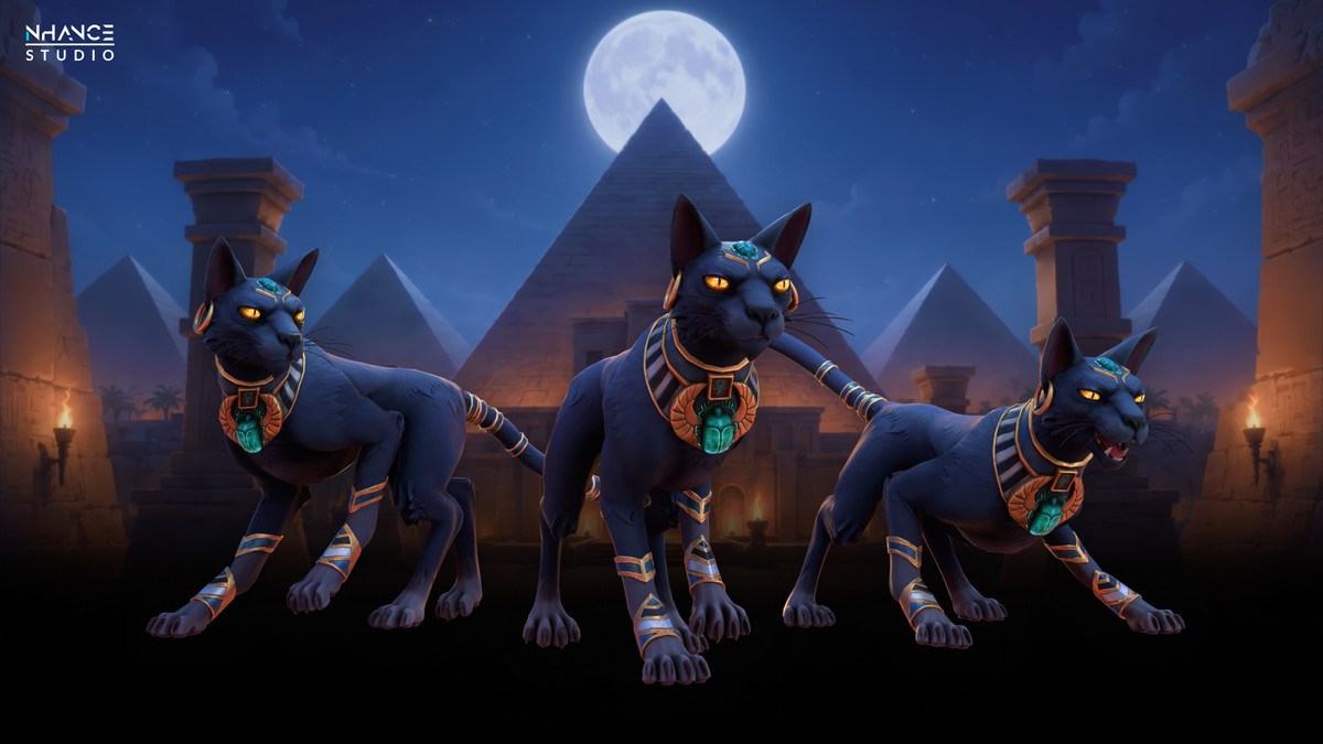 Stylized Egyptian Cat