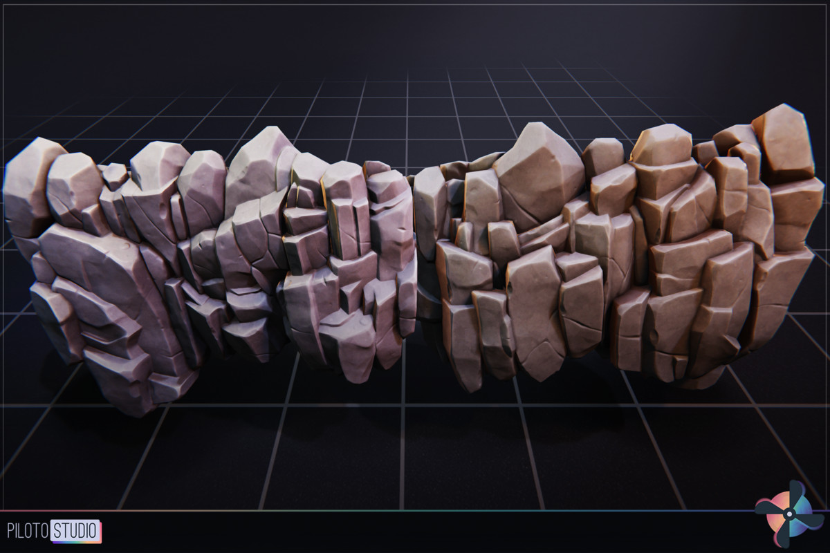 Mega Stylized PBR Environment Pack +500 Assets - Modular Houses, Water Shader