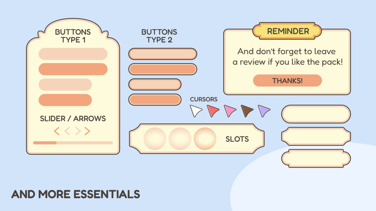 Cute Flower GUI Pack – Garden Style