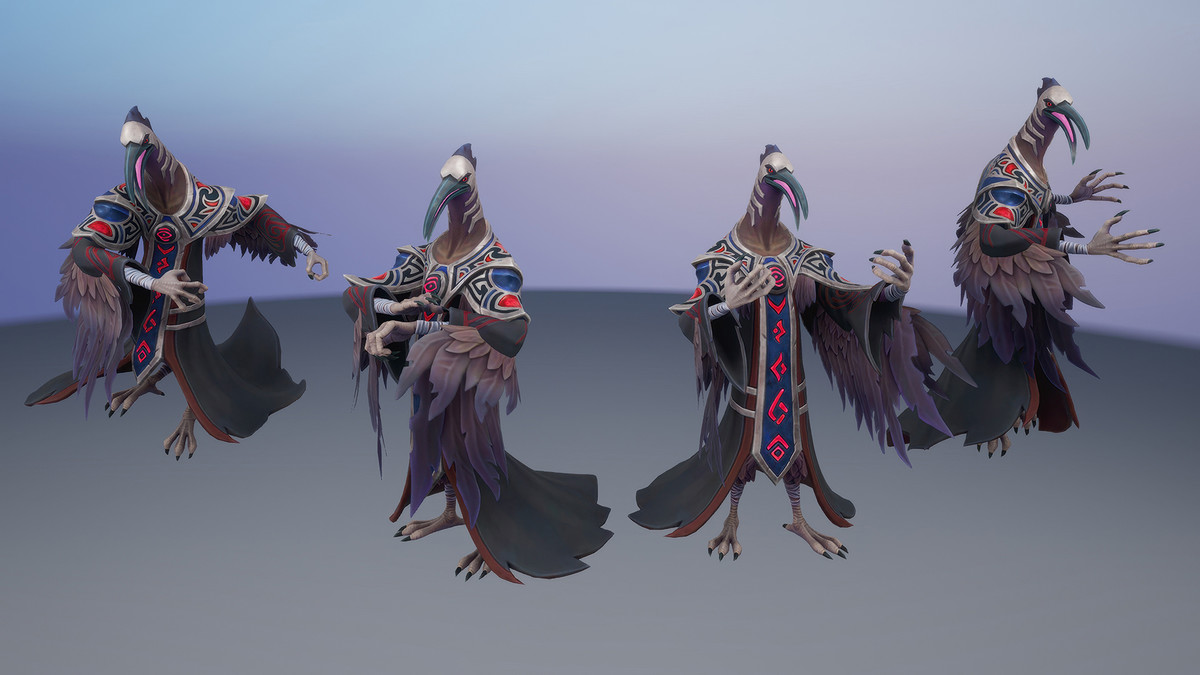 Stylized Egyptian Ibis Mage
