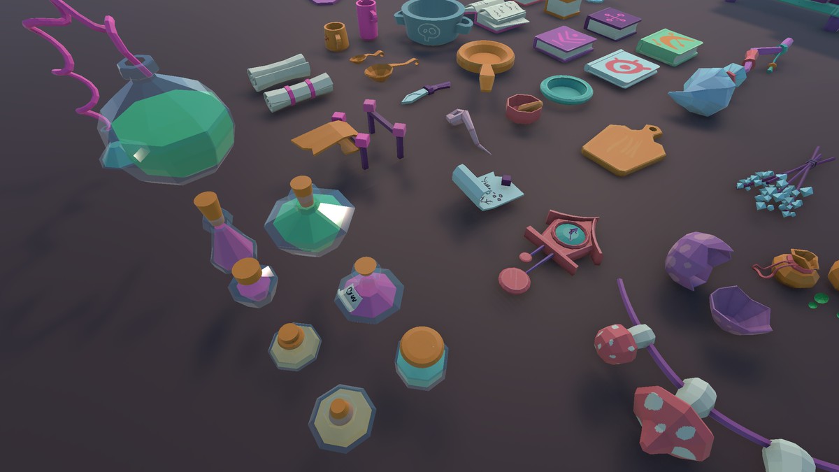 Witch's Kitchen - Hand-Painted 3D Props Pack