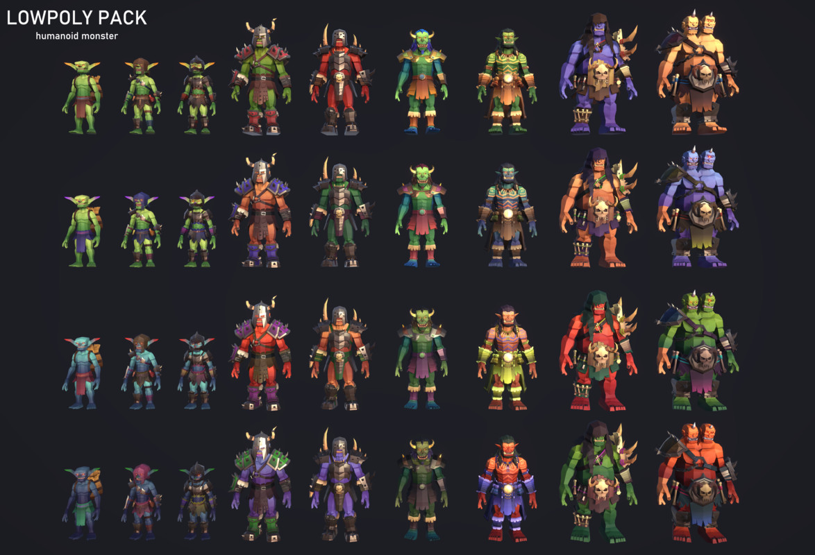 LowpolyPack_Humanoid monster