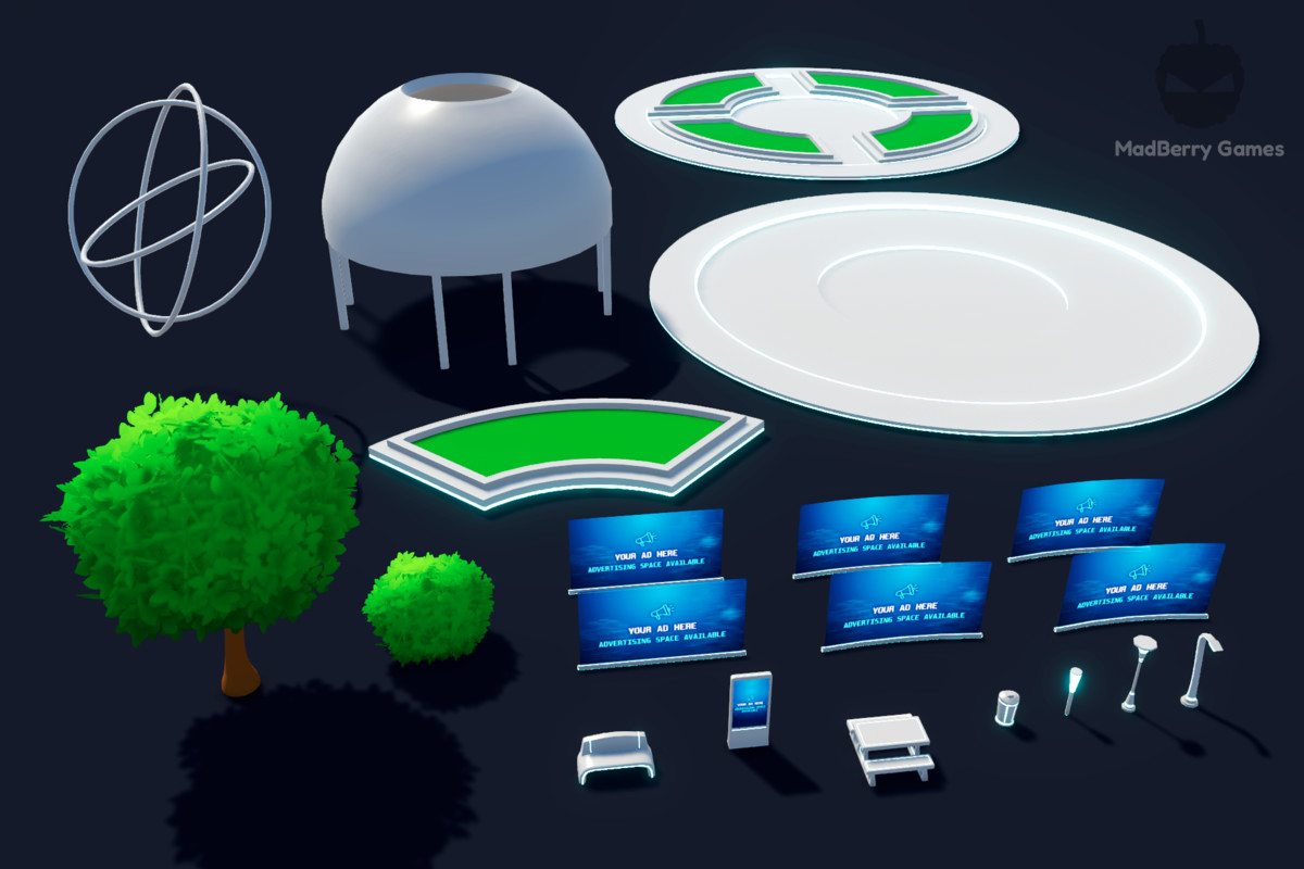Utopian City Pack - Modular Futuristic Environment
