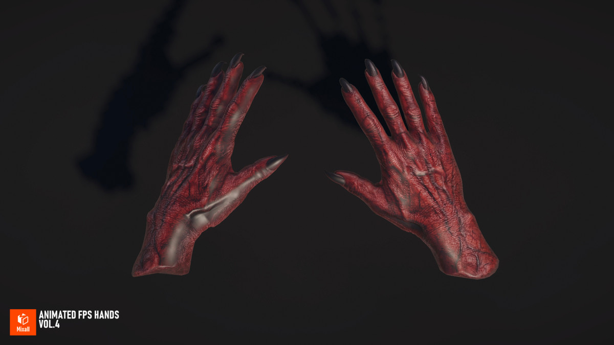 Animated FPS Hands Vol.4
