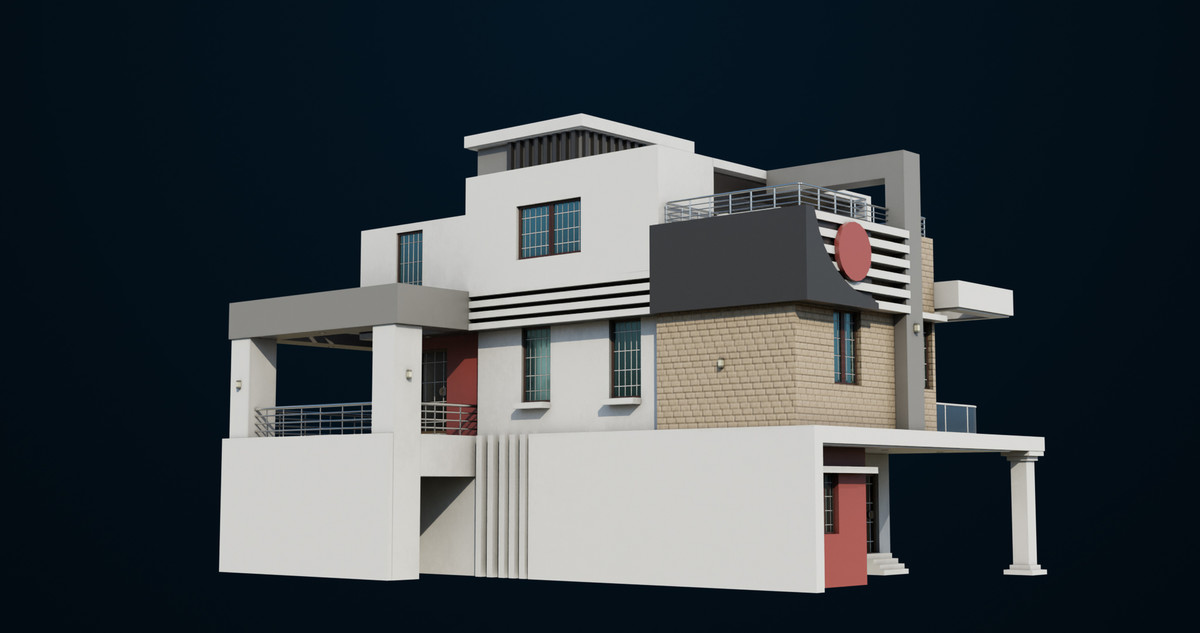 Modern House 01 URP HDRP Textures