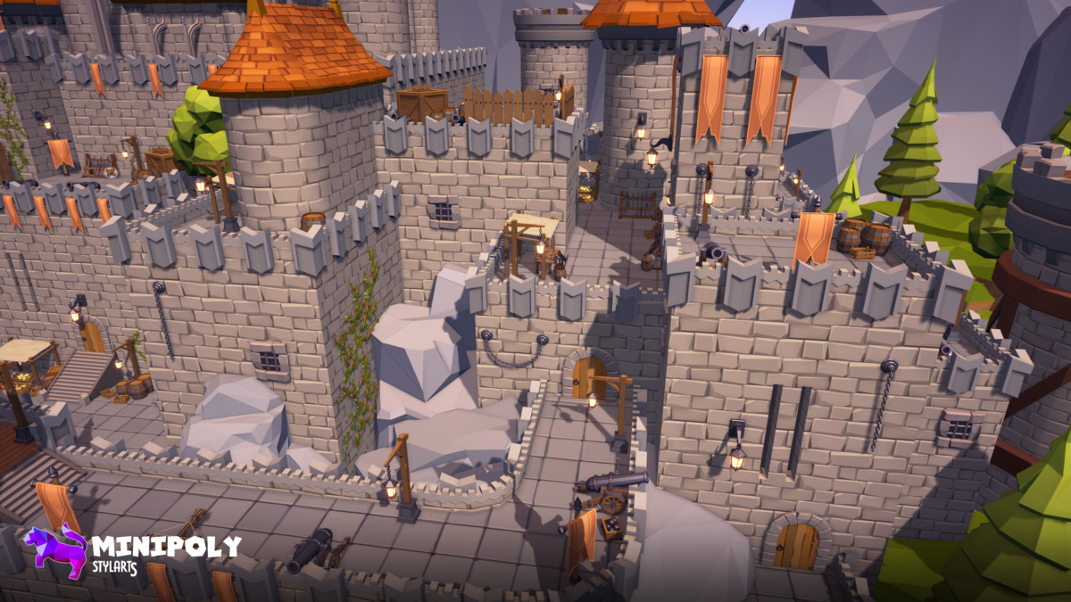 Minipoly Series - Mythic Castle ( Stylized Lowpoly Environment )