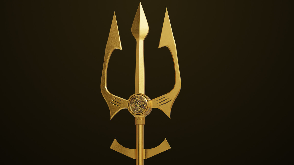 Medieval Trident 02 URP HDRP Textures