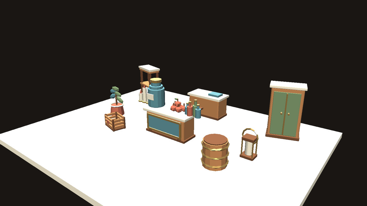 Cozy Marketcraft - Low Poly Shop and Market Props