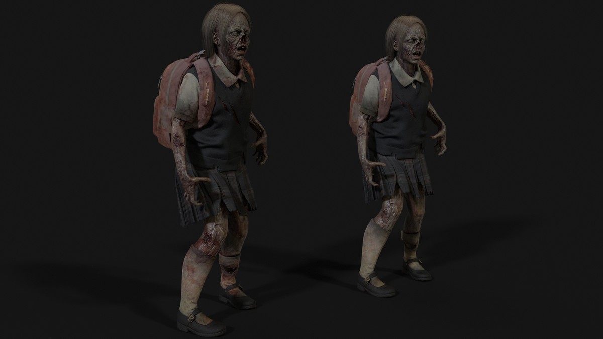 Gradeschooler Girl — American School Zombie Collection