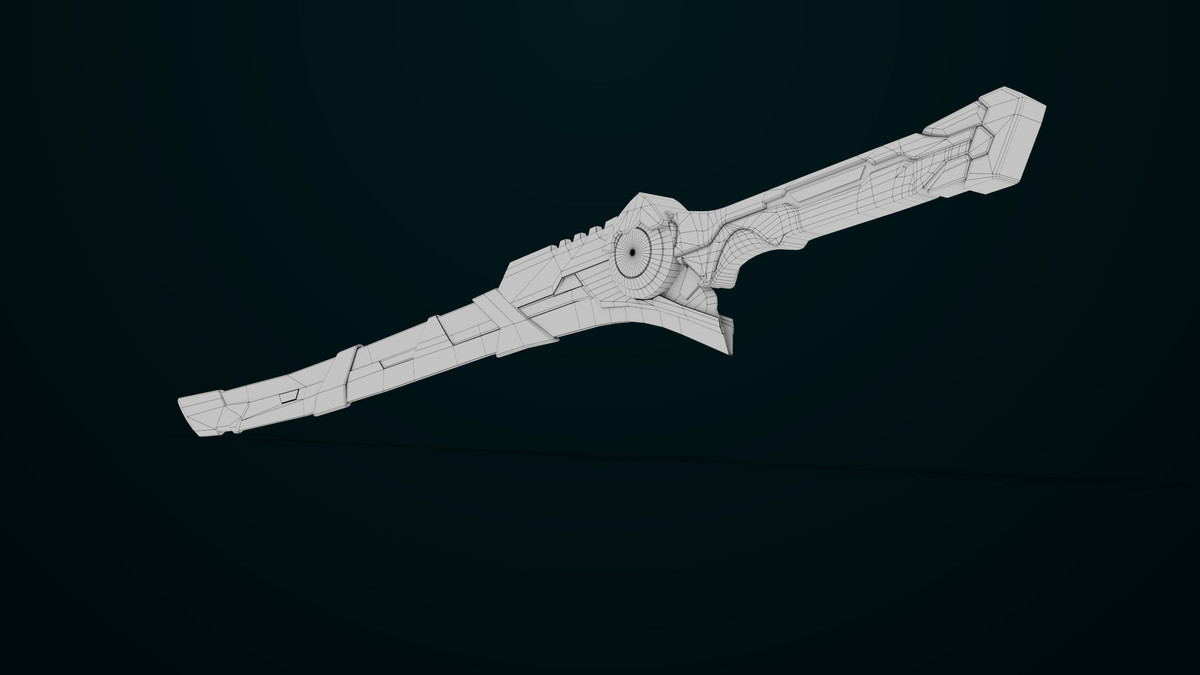 Sci Fi Sword 10 Red URP HDRP Textures