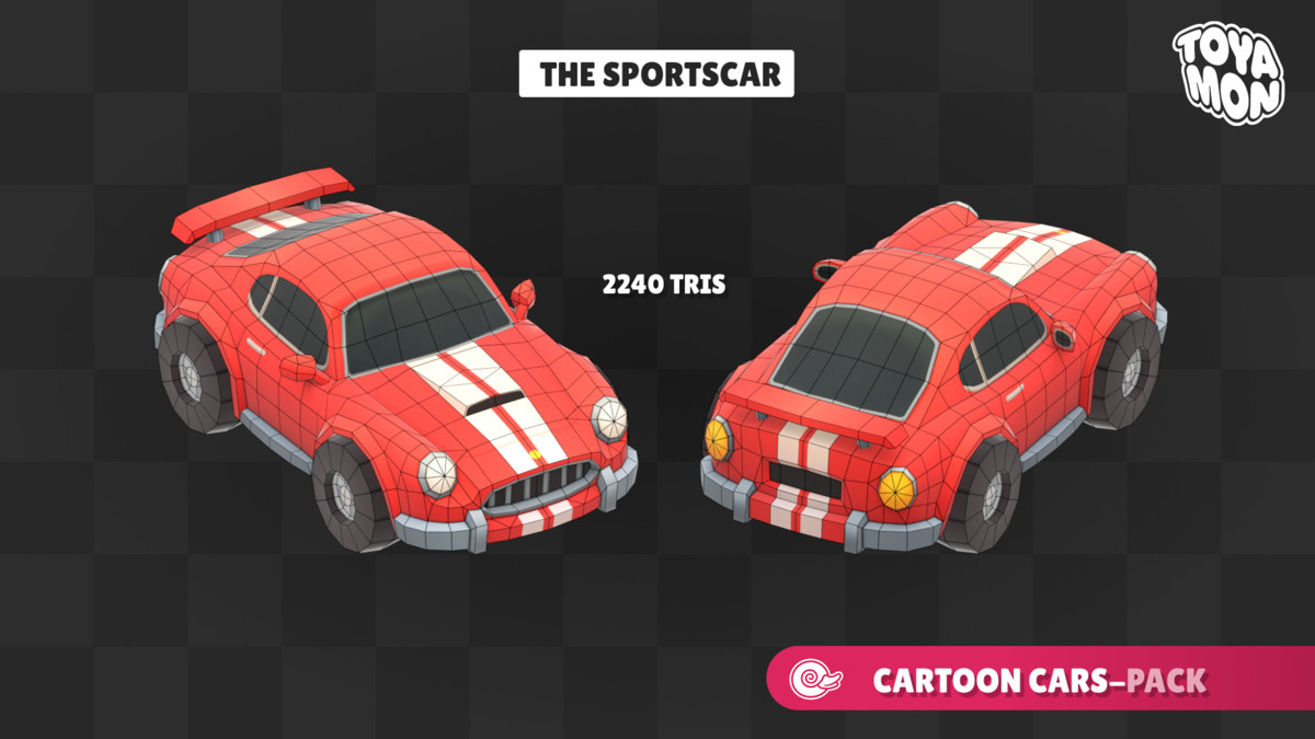 Stylized Cars Pack - Low poly