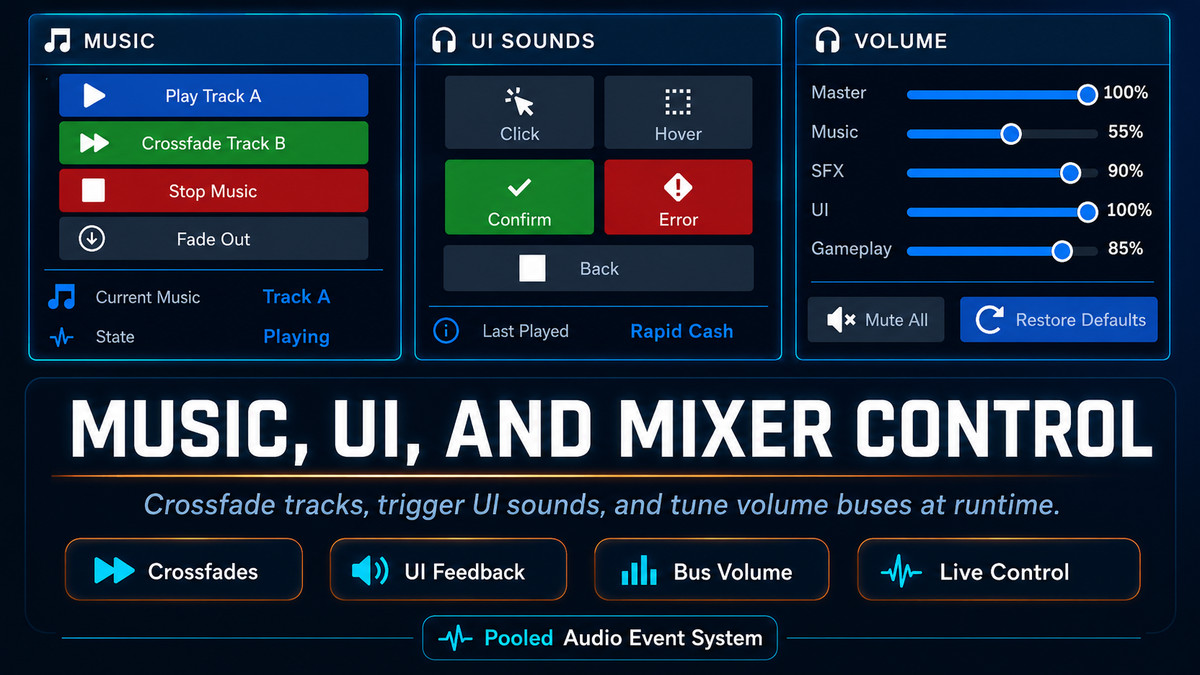 Pooled Audio Event System