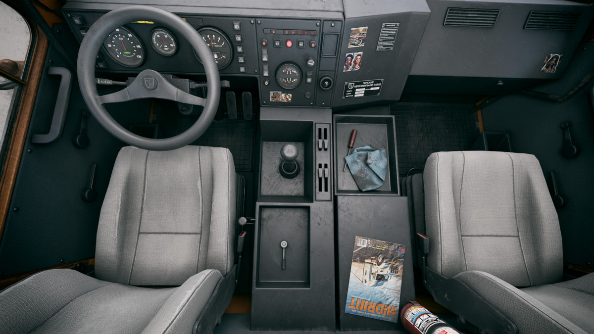 Rigged Construction Truck Vehicle