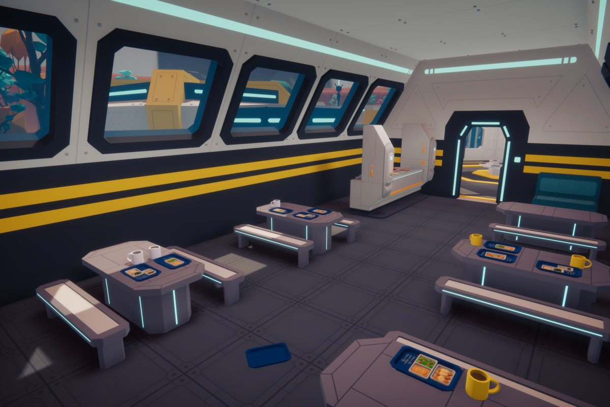 Low Poly Sci-Fi Planet Base - Space Station