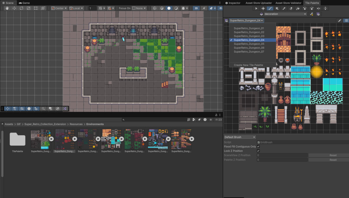 2D Cozy RPG - Dungeon crawler - Tilesets - Pixelart EXTENSION BUNDLE