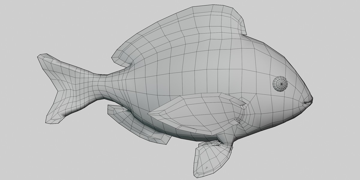Animated Fish (Black Seabream)