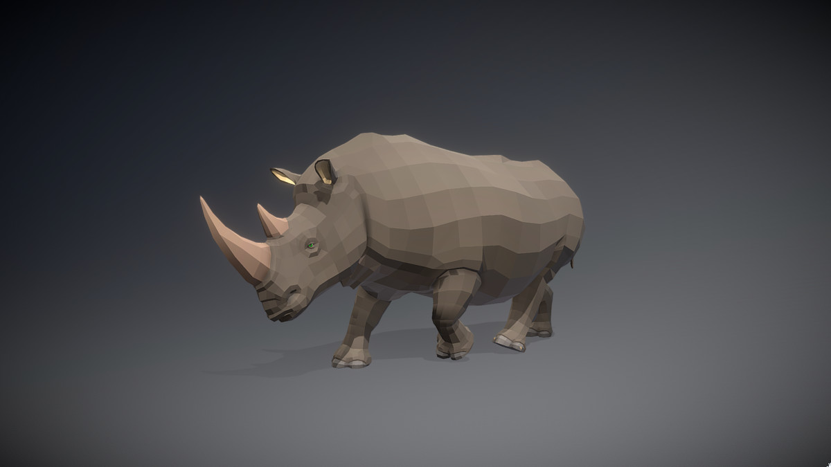 Poly Art: Rhino
