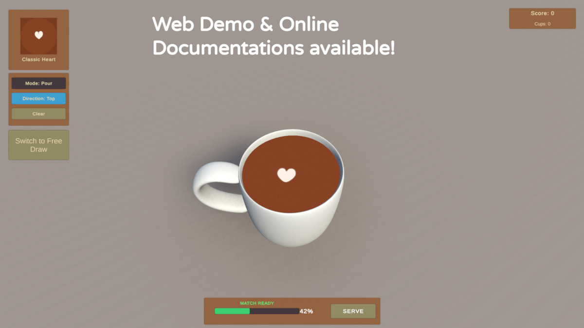 Simple Latte Art Drawing System