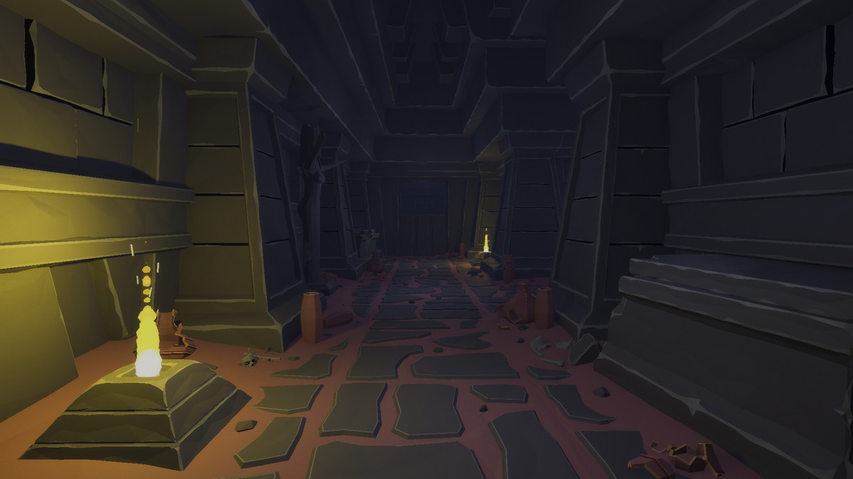 Low Poly Style Desert Dungeon