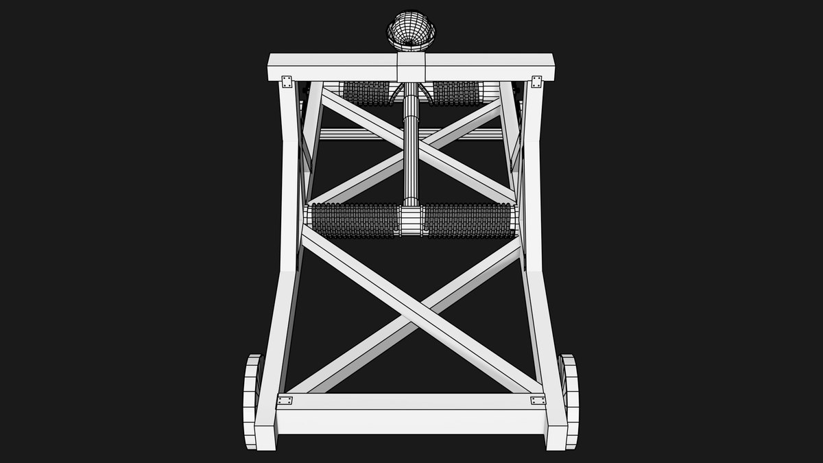Medieval Catapult 01 URP HDRP Textures