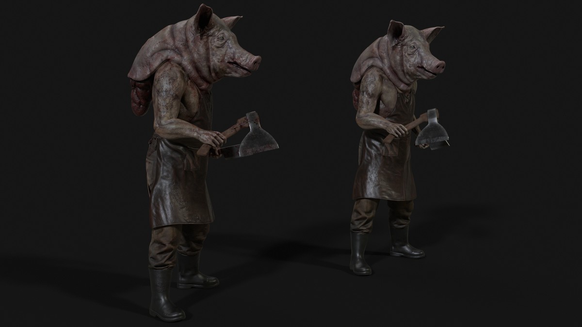 Pig-headed butcher