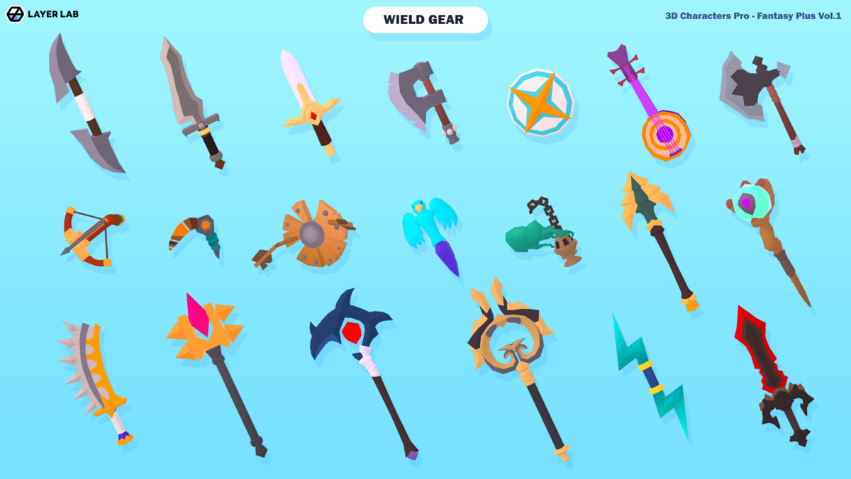 3D Characters Pro - Fantasy Plus Vol. 1