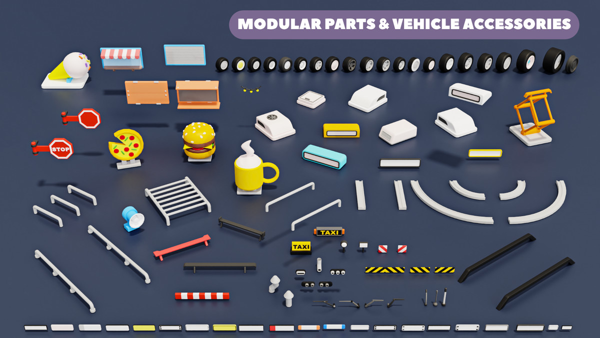 COZY TRAFFIC : Stylized City Vehicles & Transit