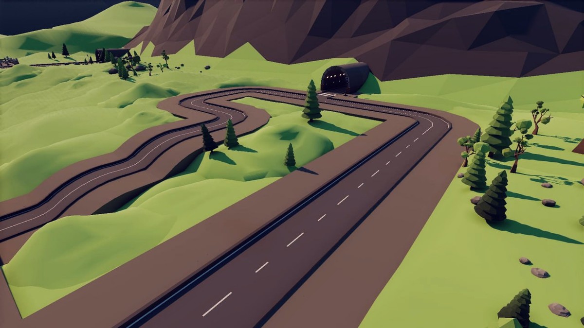 Low Poly Modular Road Pack- Mini World Studio