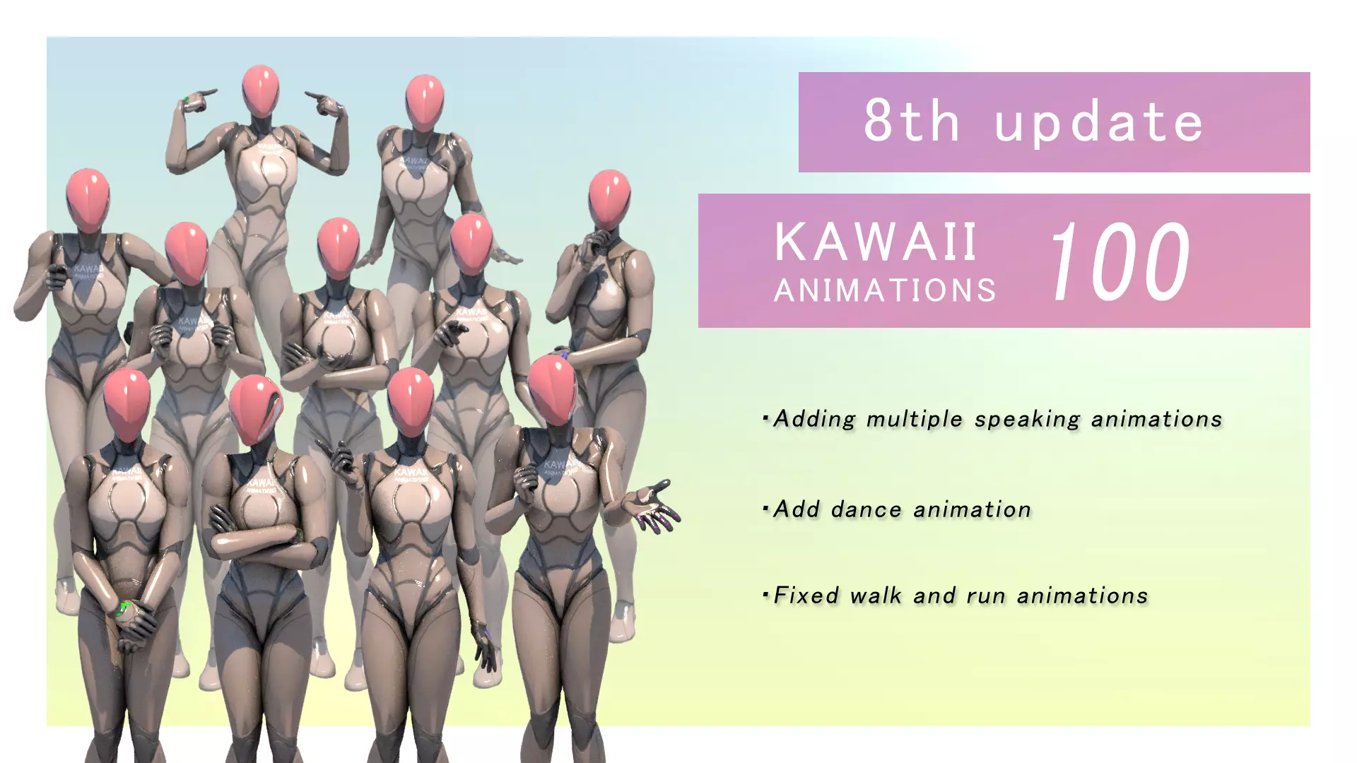 KAWAII ANIMATIONS 100