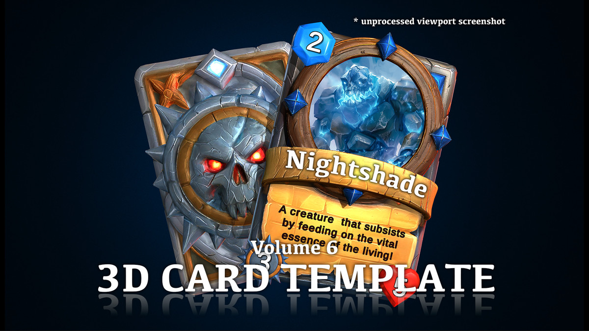 3D Card Template Bundle - TCC, CCG