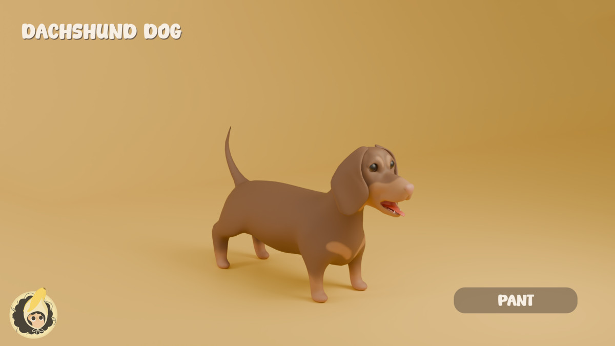 Animated Dachshund Dog
