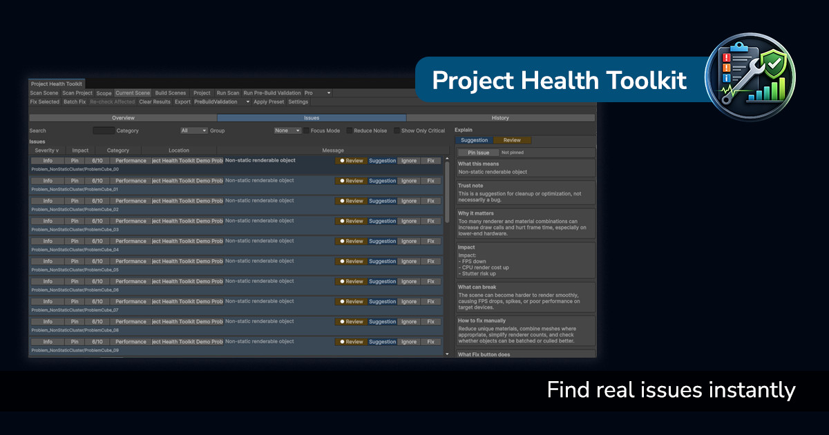Project Health Toolkit – Scan, Understand & Fix Issues Fast