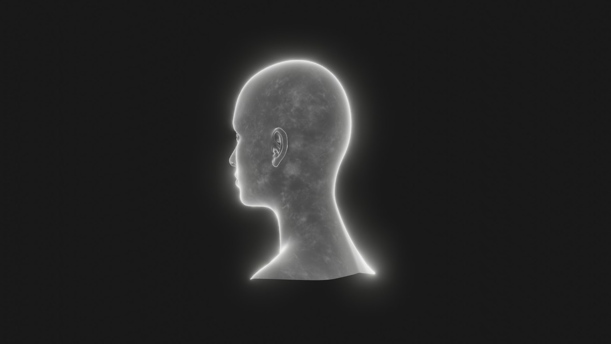 Ghostly Male Female Heads 3D Model Pack - Animated, Blend Shapes