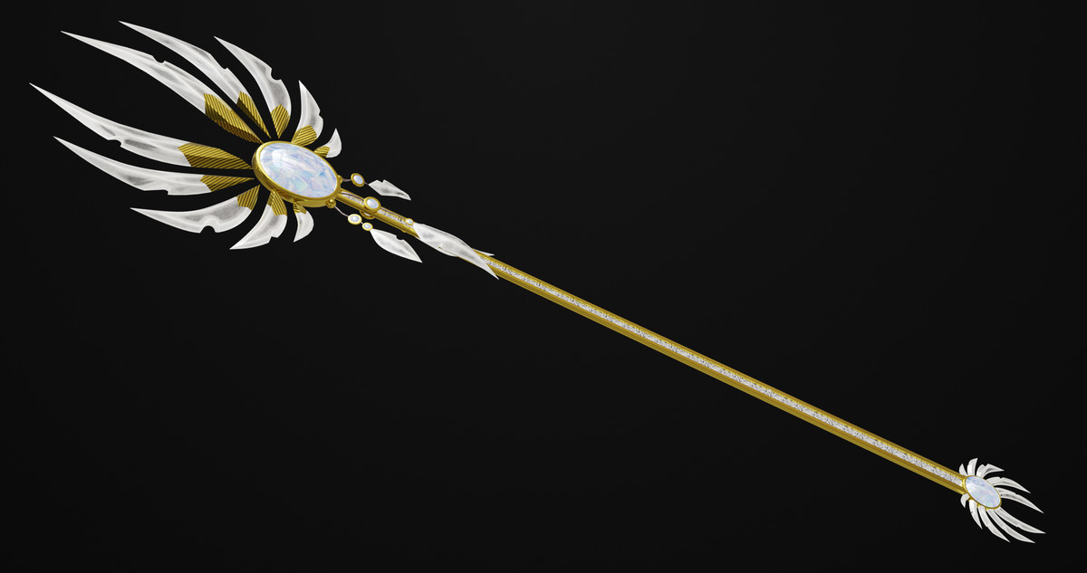Fantasy Trident 08 URP HDRP Textures