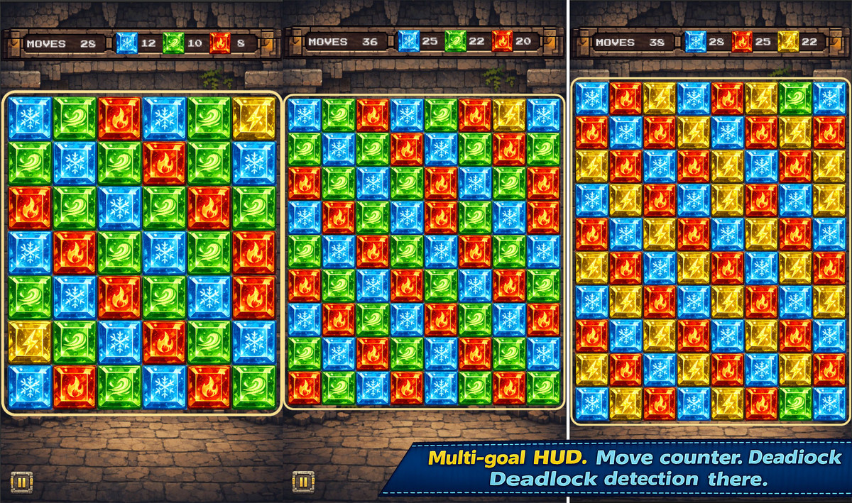 Match-3 Puzzle Game Template