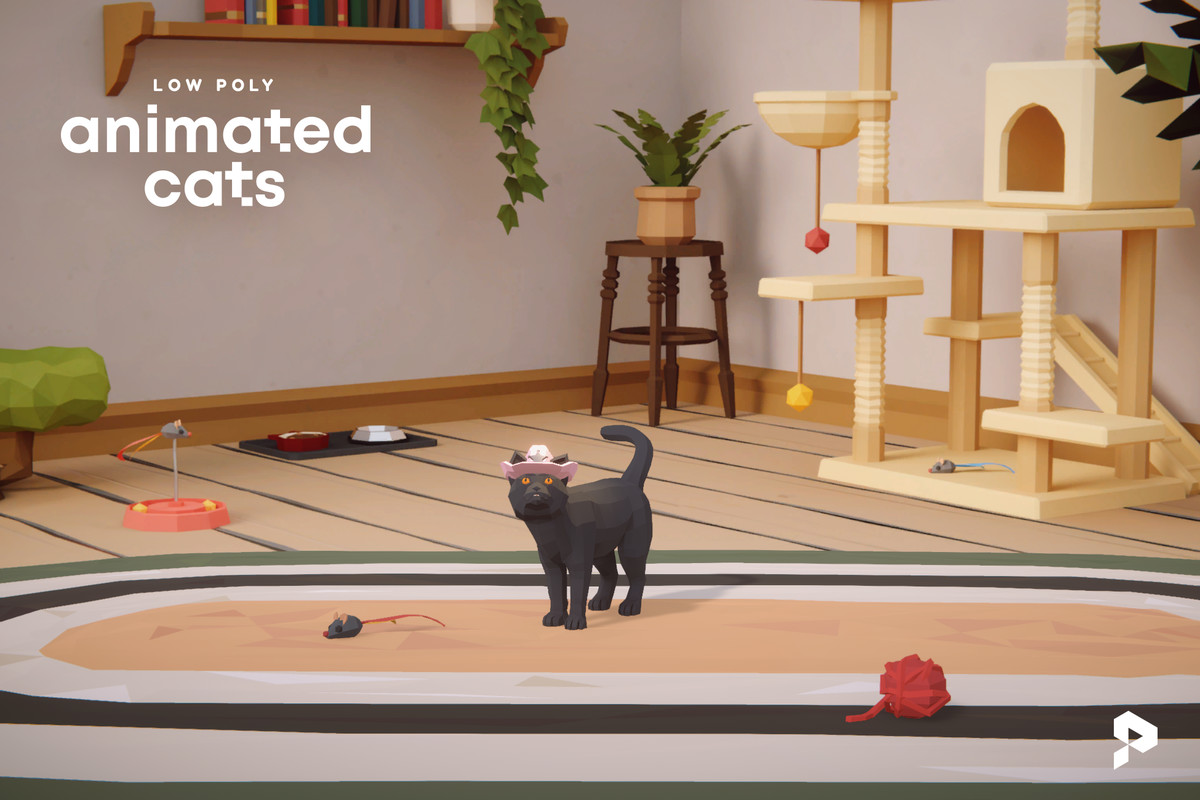 Low Poly Animated Cats