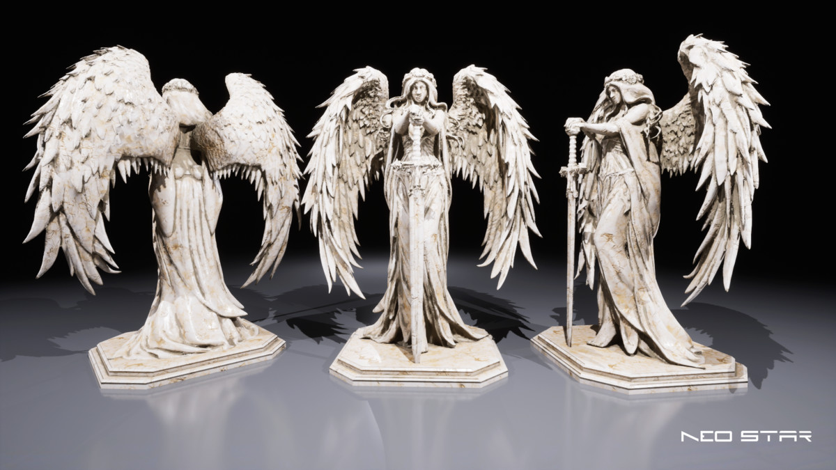 Angel Statues Pack